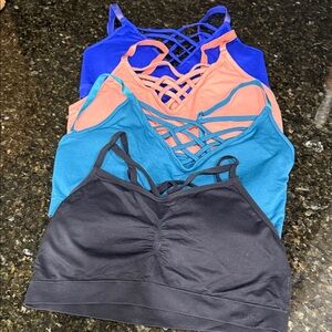 Women's Strappy Bralette- 4 pieces
